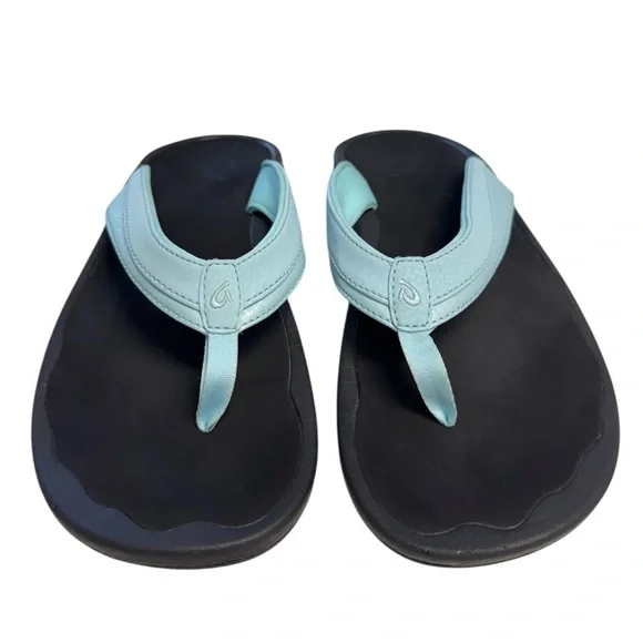 Olukai Ohana Women'sBlue Flip Flops Sandals Women’s Size 10